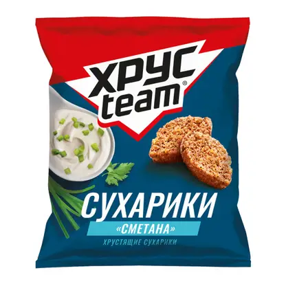 Изображение товара Сухарики Хрусteam Сметана 40г