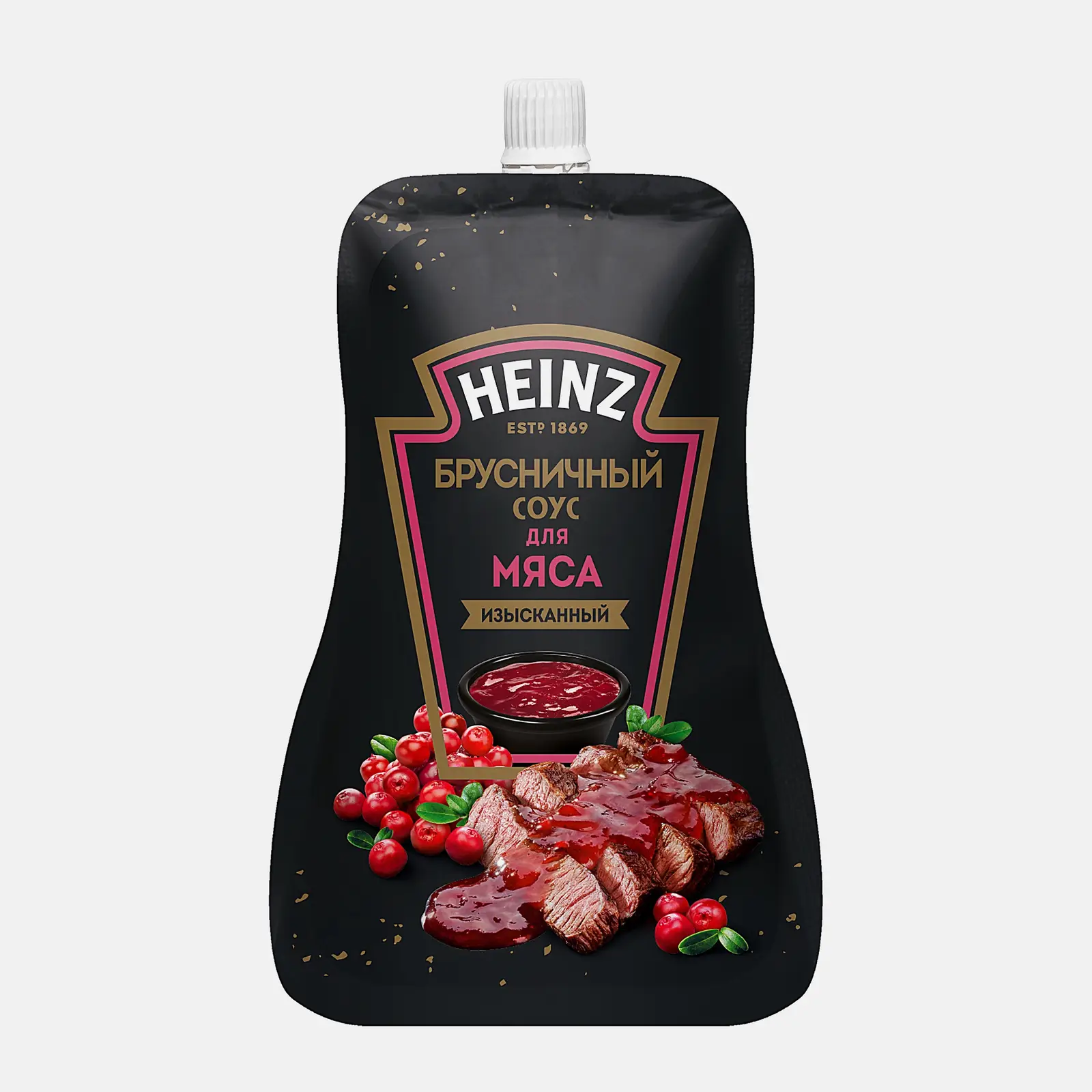 Изображение товара Брусничный соус Heinz 200 г натуральный кисло-сладкий с терпкостью
