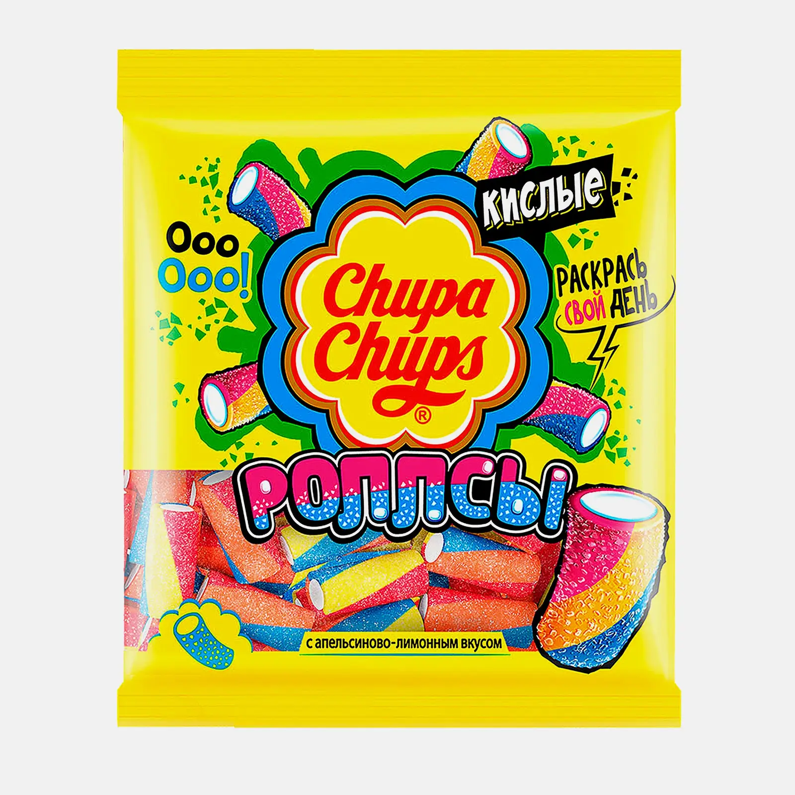 Изображение товара Мармелад Chupa Chups Sour Tubes Mini с фруктовым вкусом 150г