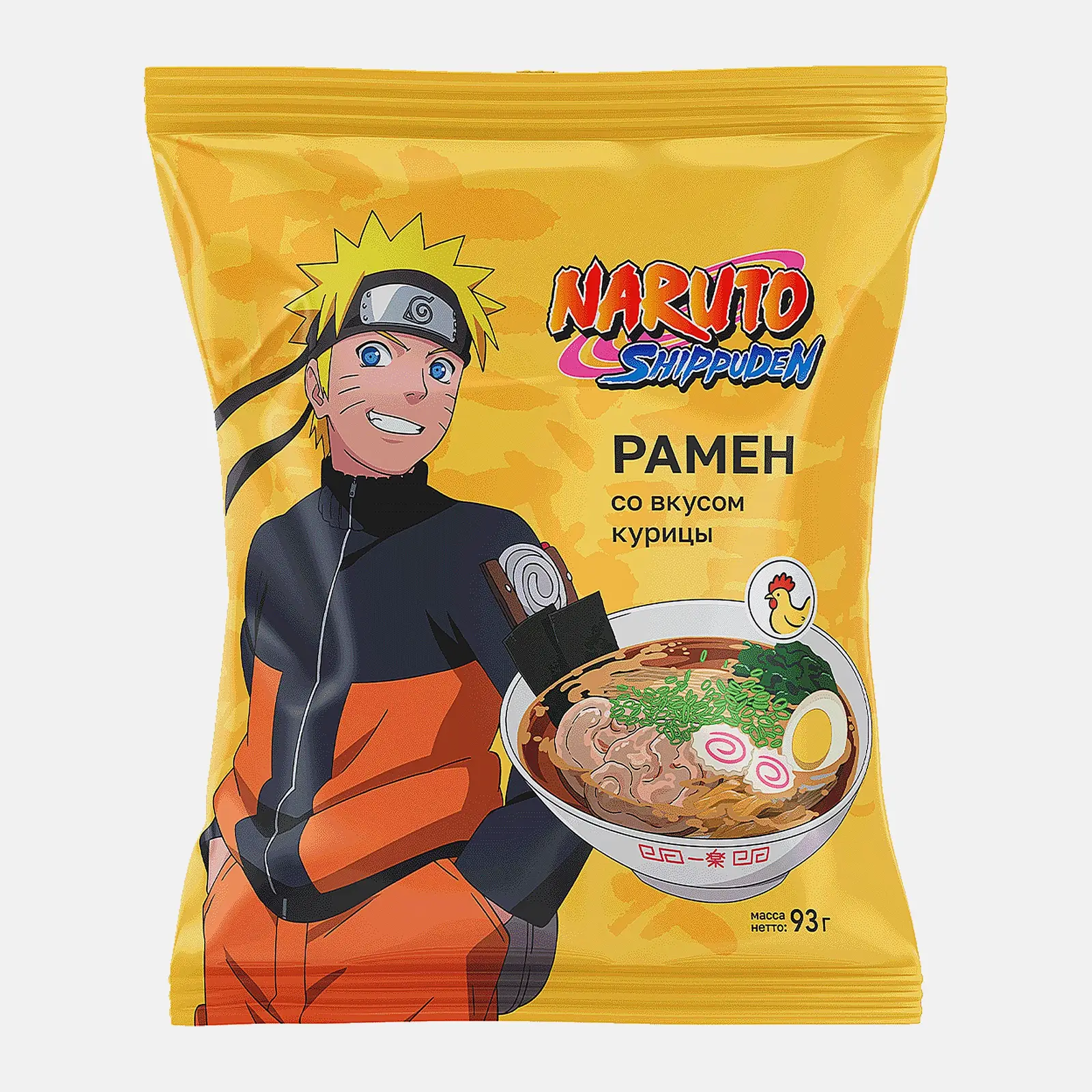 Лапша быстрого приготовления Рамен со вкусом курицы Naruto 93г