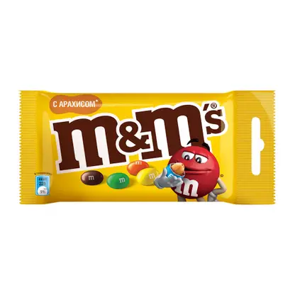 Изображение товара Драже с арахисом и молочным шоколадом M&M's 45г