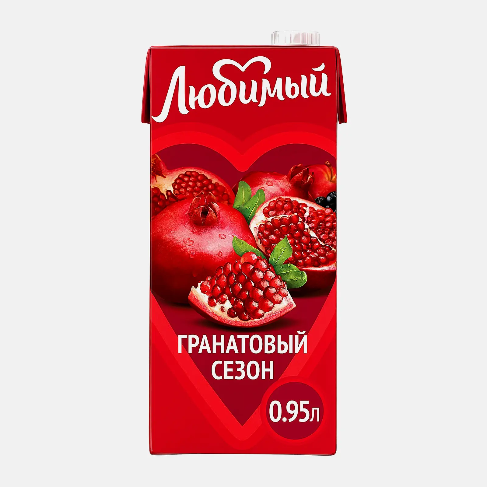 Изображение товара Напиток Любимый Гранатовый сезон 950мл натуральный сок с ягодами и фруктами