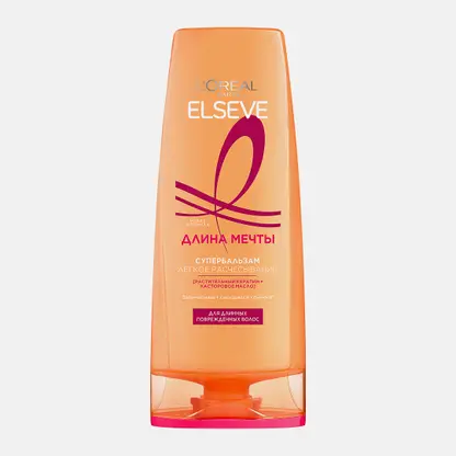 Супер-бальзам L’Oréal Paris Elseve Легкое расчесывание Длина мечты для длинных поврежденных волос 400мл