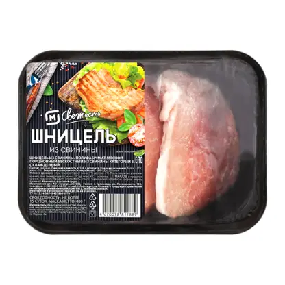 Изображение товара Шницель из свинины М Свежесть 400г