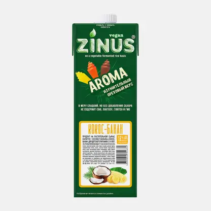 Напиток растительный Банан-кокос Zinus Aroma 1л