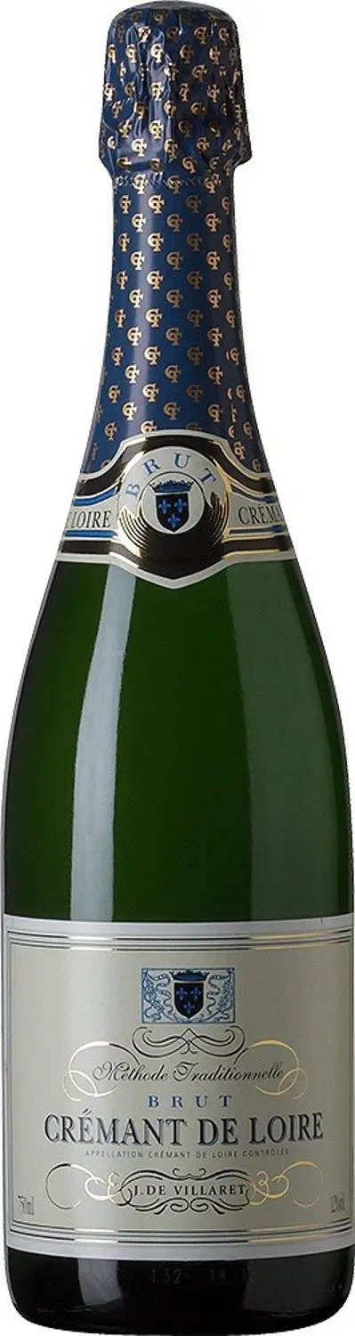 Изображение товара Вино игристое J de Villaret Cremant DeLoire белое брют 12% 750мл