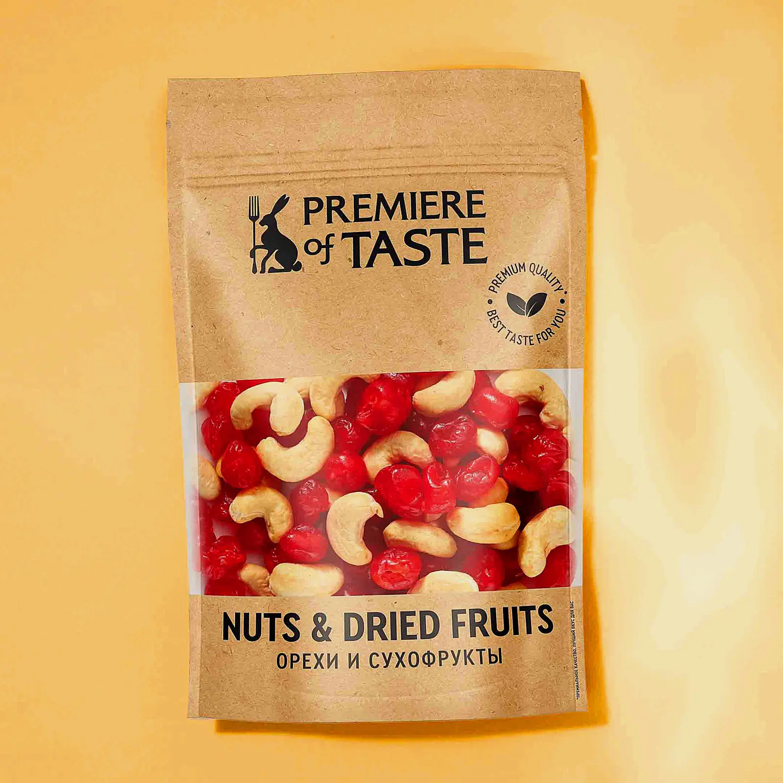 Изображение товара Смесь фруктово-ореховая вишня кешью Premiere of Taste 170г натуральный перекус