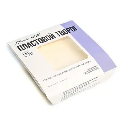 Изображение товара Творог пластовой 9% 250г