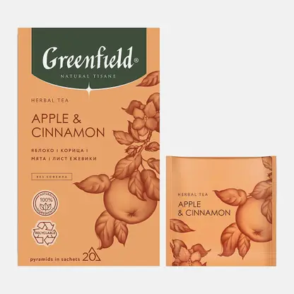 Чайный напиток со вкусом яблоко и корица Greenfield Natural Tisane 20пир