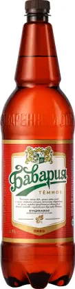 Пиво Бавария темное фильтрованное 4.9% 1.4л