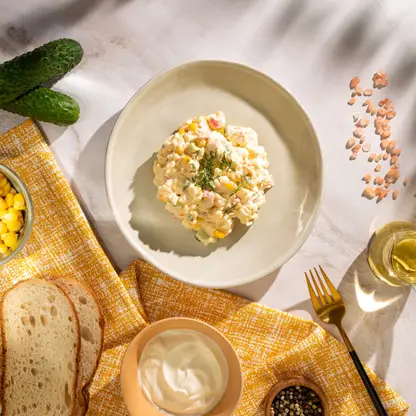 Изображение товара Салат Крабовый с рисом М Кухня 200г свежий и вкусный