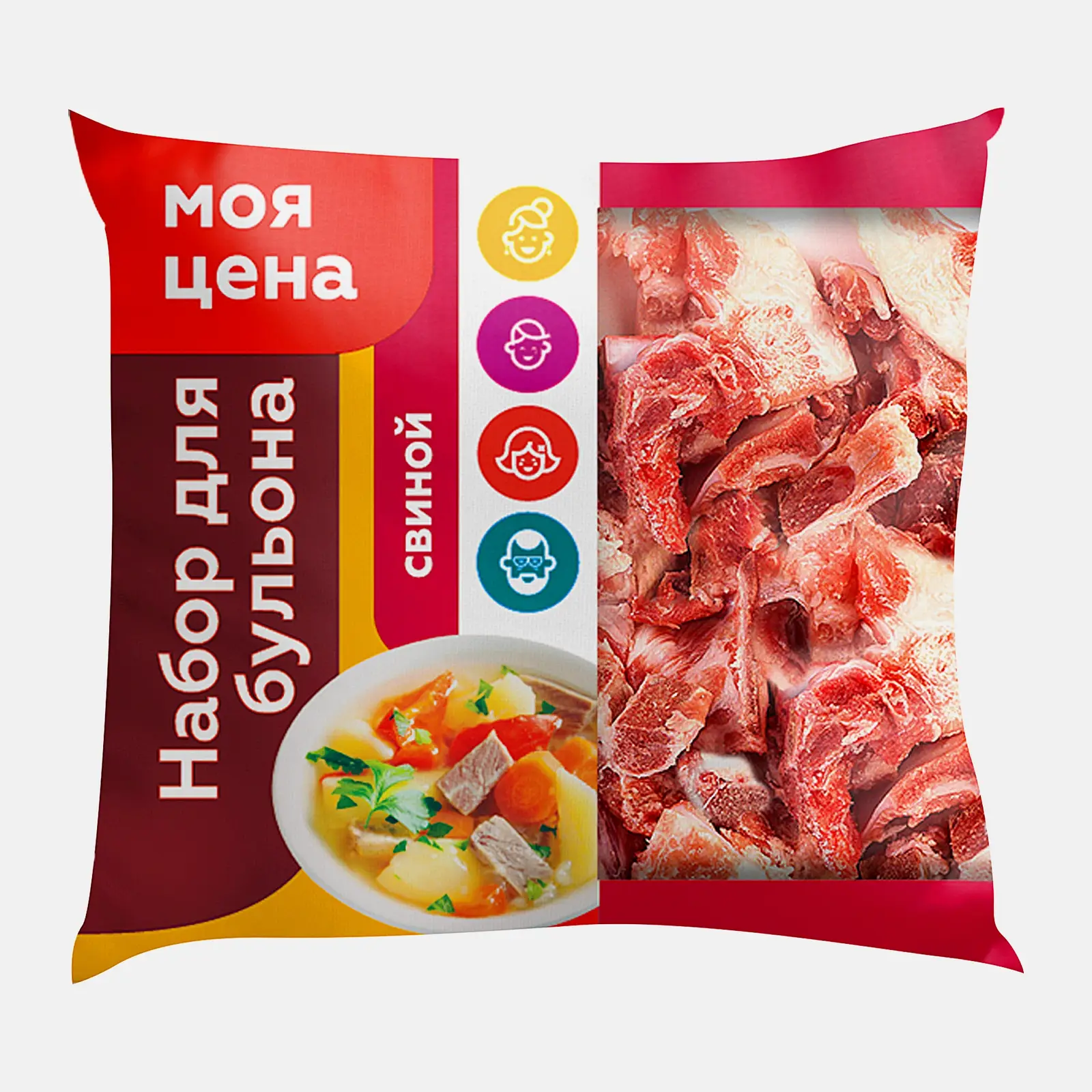 Набор для бульона Моя цена свиной замороженный - фото 3