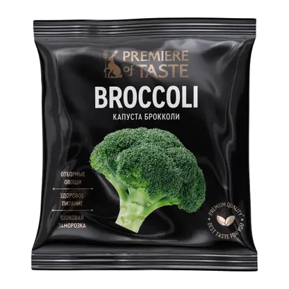 Изображение товара Капуста брокколи быстрозамороженная Premiere of Taste 400г