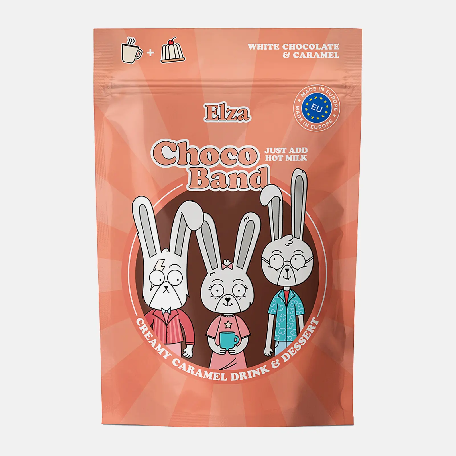 Изображение товара Напиток с добавлением шоколада Elza Choco Band Creamy Caramel 200г