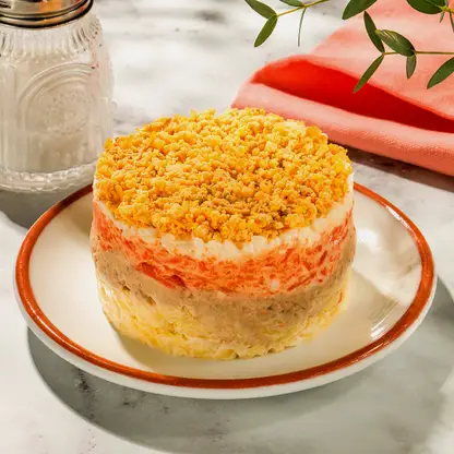 Салат Мимоза с горбушей М Кухня 200г