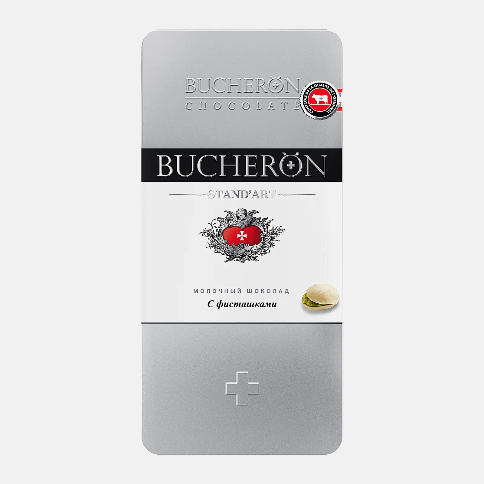 Шоколад молочный Bucheron Standart с фисташками 100г Шоколад молочный Bucheron Standart с фисташками 100г