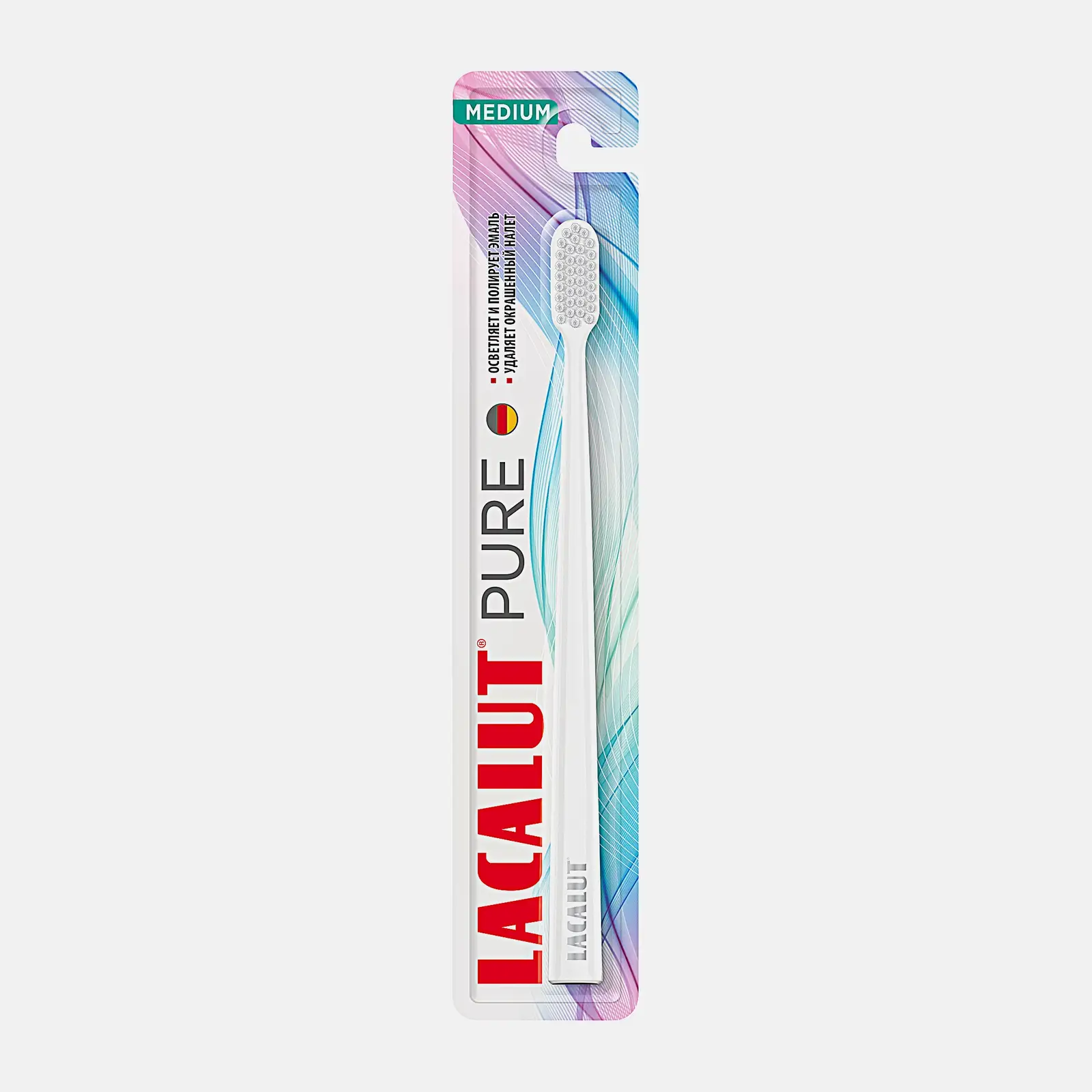 Зубная щетка Lacalut Pure Medium - фото 2 Зубная щетка Lacalut Pure Medium - фото 2