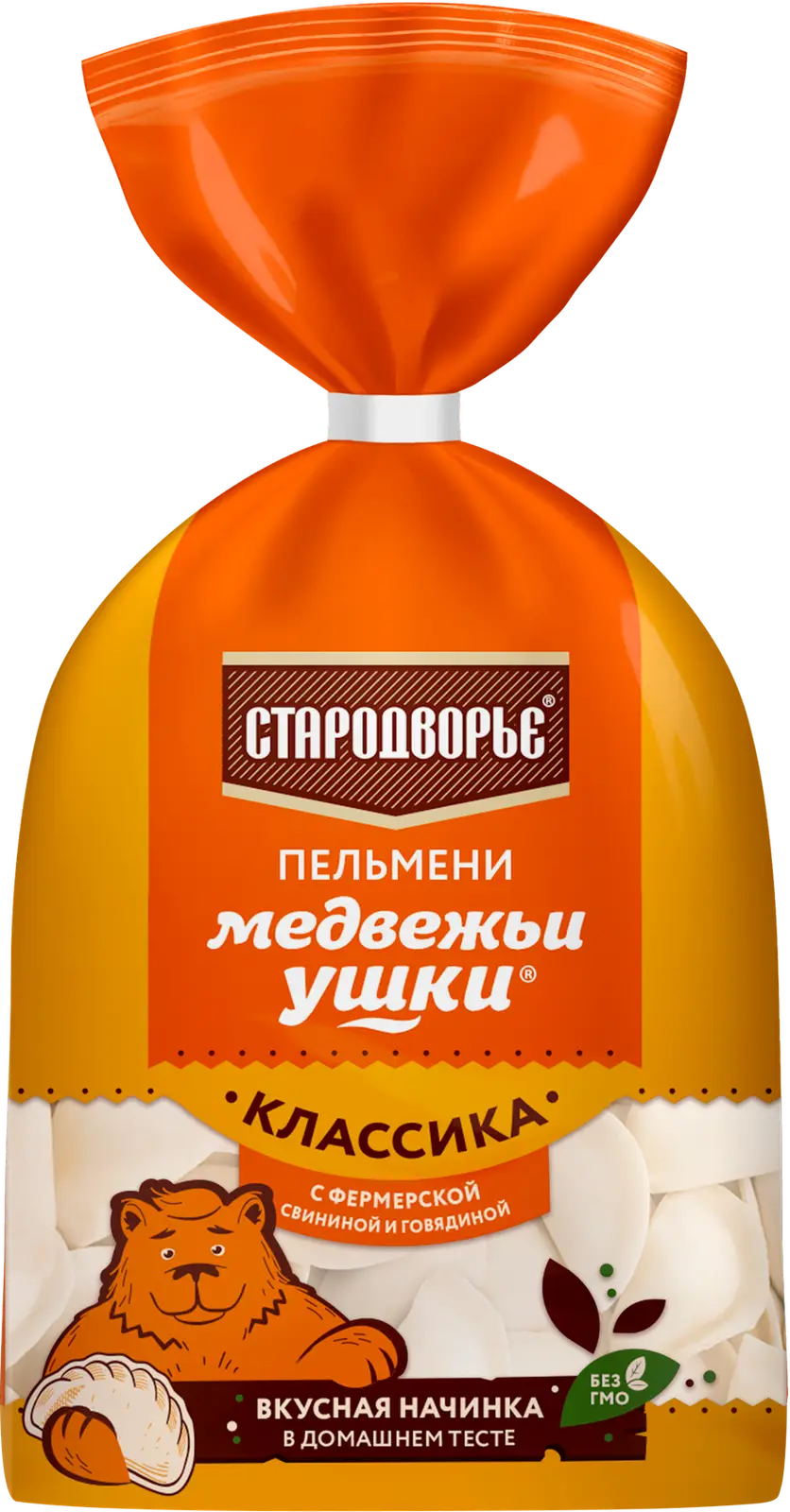 Пельмени Стародворье Медвежьи ушки свинина говядина 700г — в каталоге на  сайте сети Магнит | Краснодар