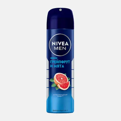 Дезодорант-антиперспирант Грейпфрут и мята спрей NIVEA Men 150мл