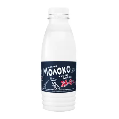 Изображение товара Молоко Нашей дойки Отборное цельное 3.4-6% 430мл