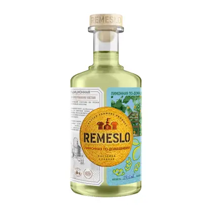 Изображение товара Настойка Remeslo Домашняя Лимонная сладкая 25% 500мл