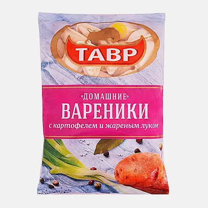 Вареники Тавр Домашние картофель и жаренный лук 900г