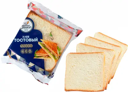 Изображение товара Хлебец сдобный тостовый нарезанный ХК Пеко 170г