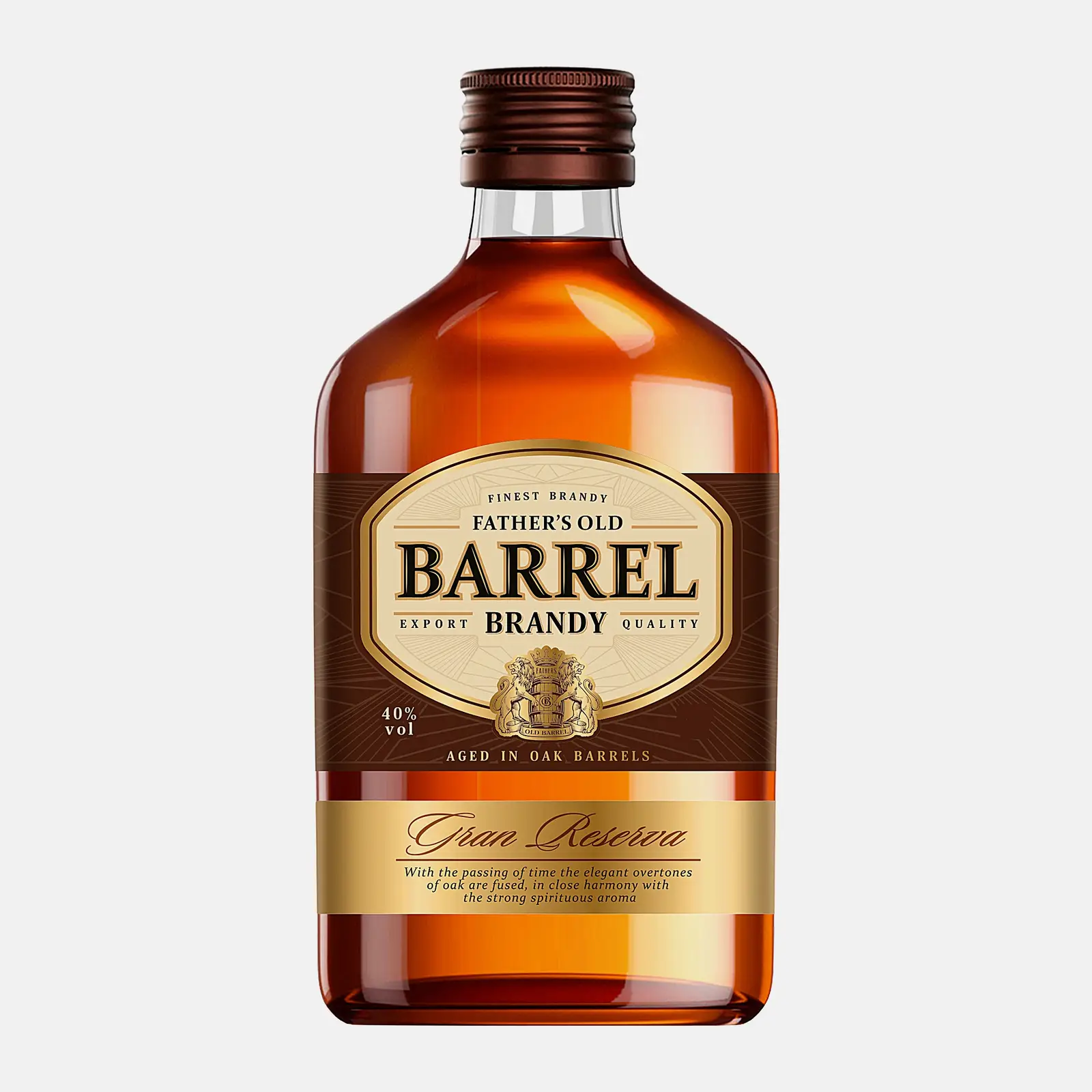 Изображение товара Бренди Fathers Old Barrel 40% 250мл, выдержка менее шести месяцев