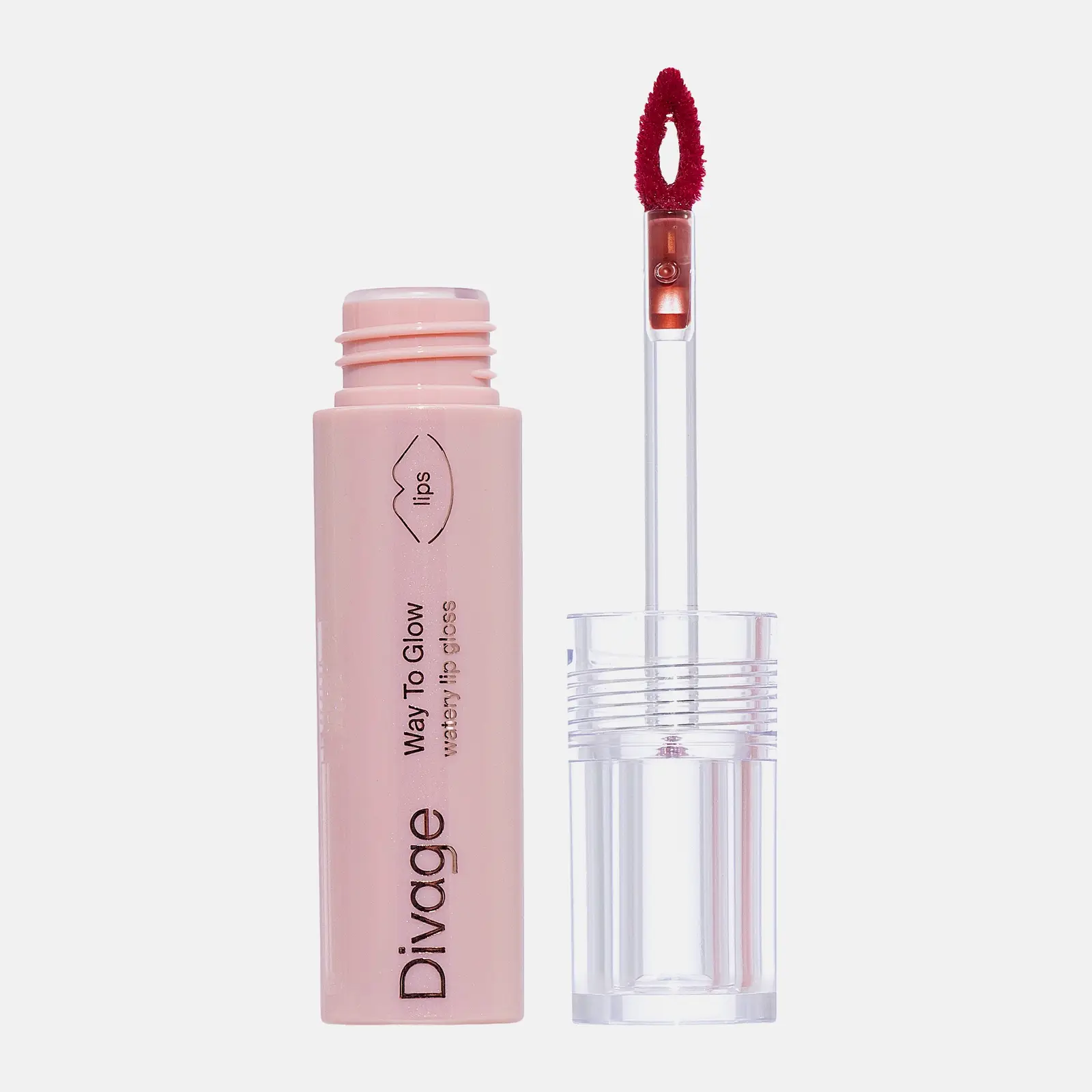 Блеск для губ тон 02 Кофейный Divage Way To Glow Lip Gloss