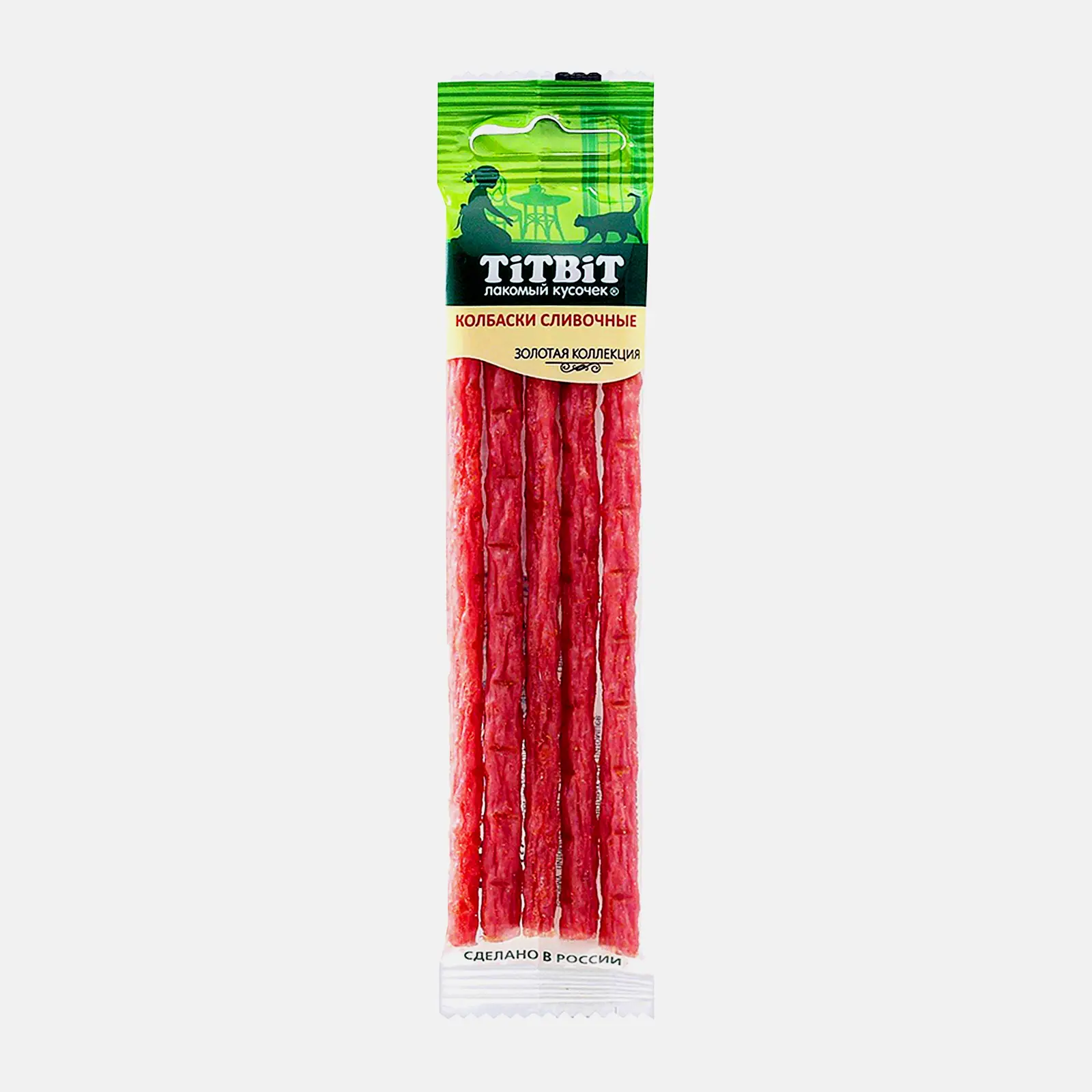 Изображение товара Лакомства для кошек Titbit Колбаски Сливочные 20г