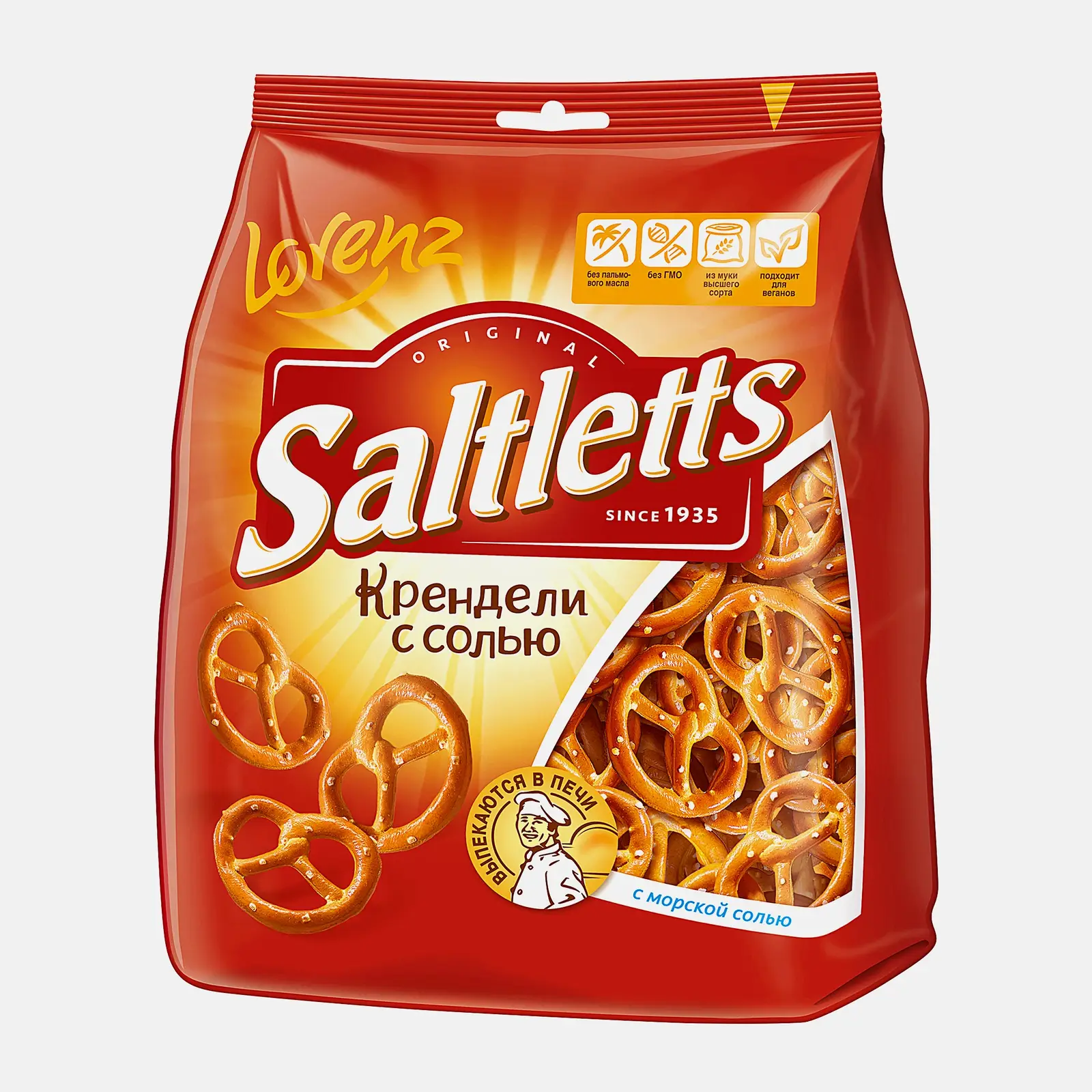 Изображение товара Крендели с солью классические Saltletts 150г Изображение товара Крендели с солью классические Saltletts 150г
