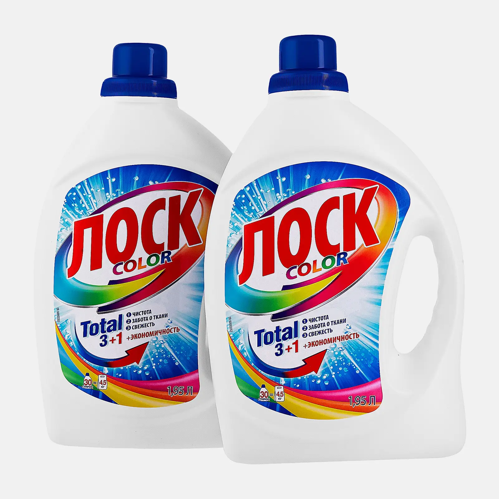 Гель для стирки Лоск Колор для цветного жидкий порошок 60 стирок 1.95л*2