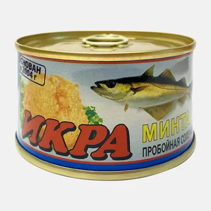 Икра минтая соленая пробойная 120г