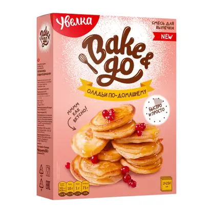Изображение товара Смесь Увелка для выпечки Оладьи По-домашнему 500г