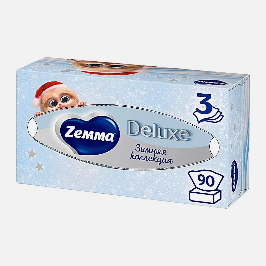 Бумажные салфетки Zemma Deluxe Design 3 слоя 90шт в ассортименте - фото 3 Бумажные салфетки Zemma Deluxe Design 3 слоя 90шт в ассортименте - фото 3
