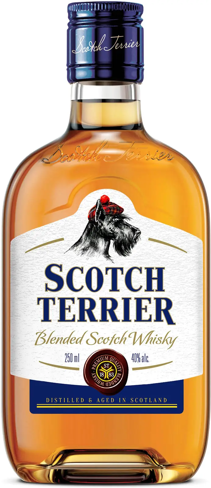 Изображение товара Виски Scotch Terrier 40% 250 мл - качественный алкоголь с фруктовыми нотами