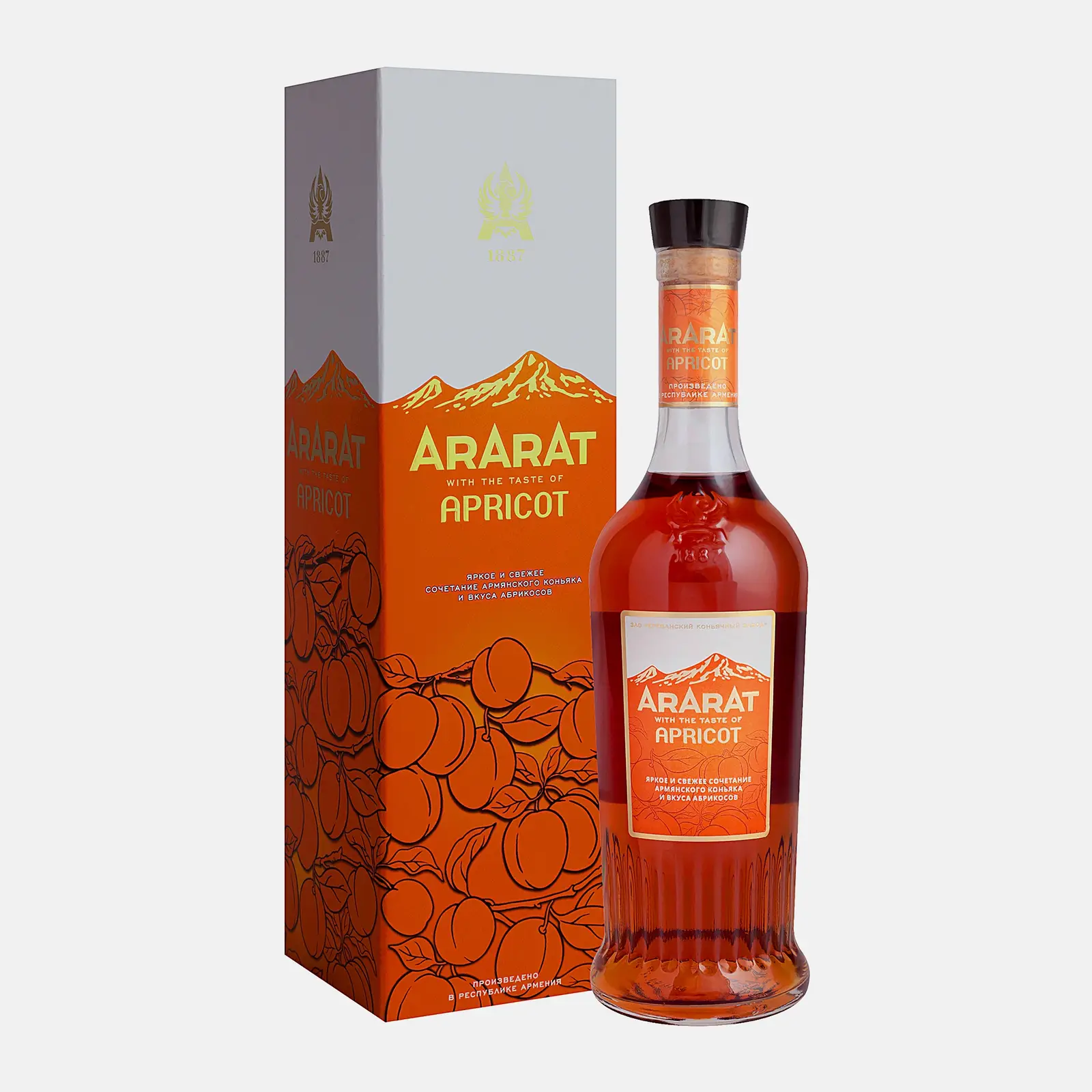 Напиток на основе коньяка Ararat Apricot армянский 35% 500мл