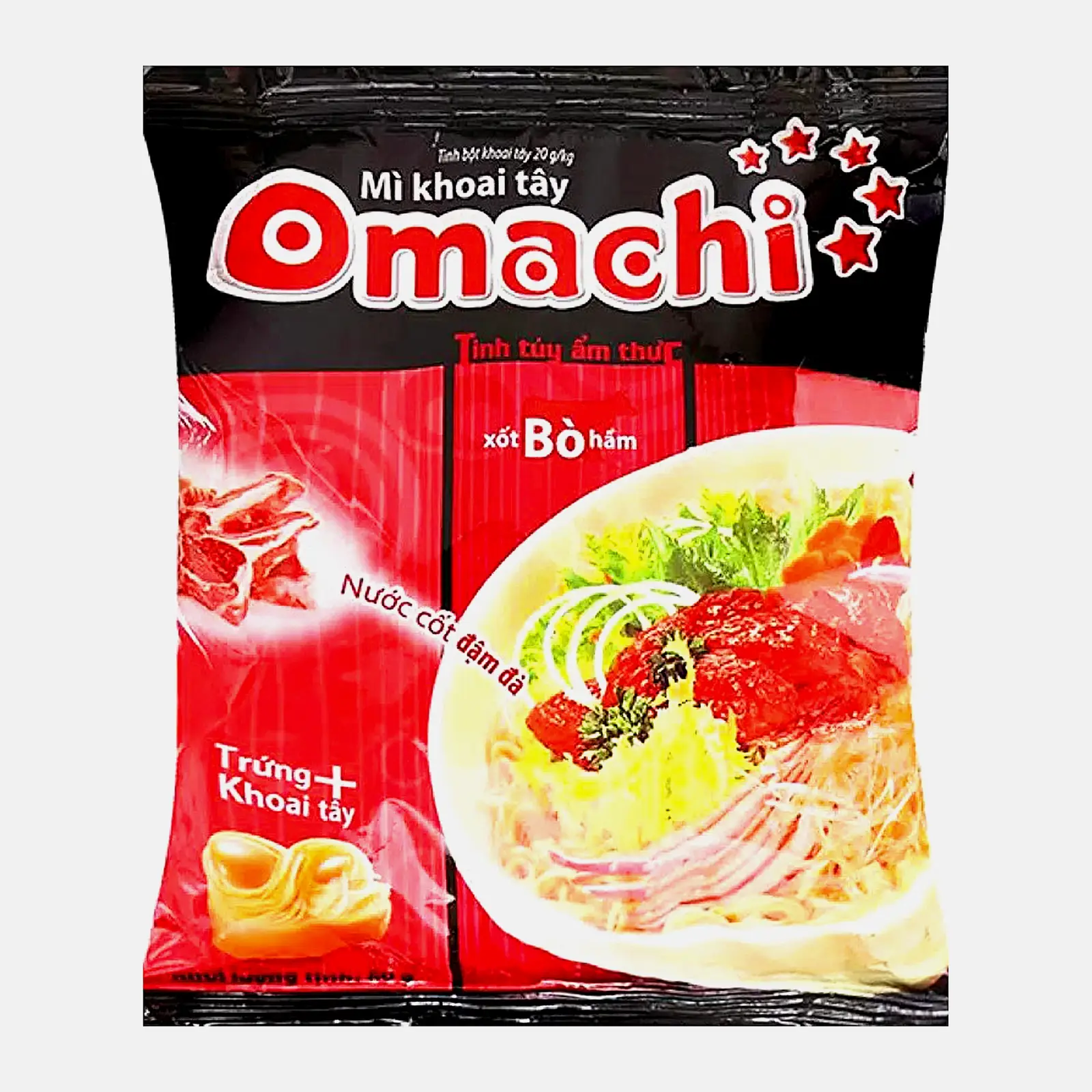Изображение товара Лапша быстрого приготовления со вкусом говядины Omachi 79г