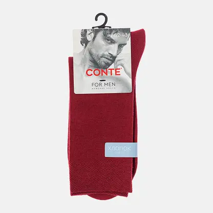 Носки мужские р.44-45 бордо Conte