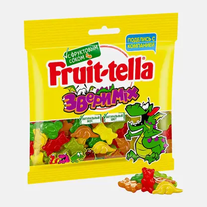 Жевательный мармелад Звери Mix Fruit-Tella 150г