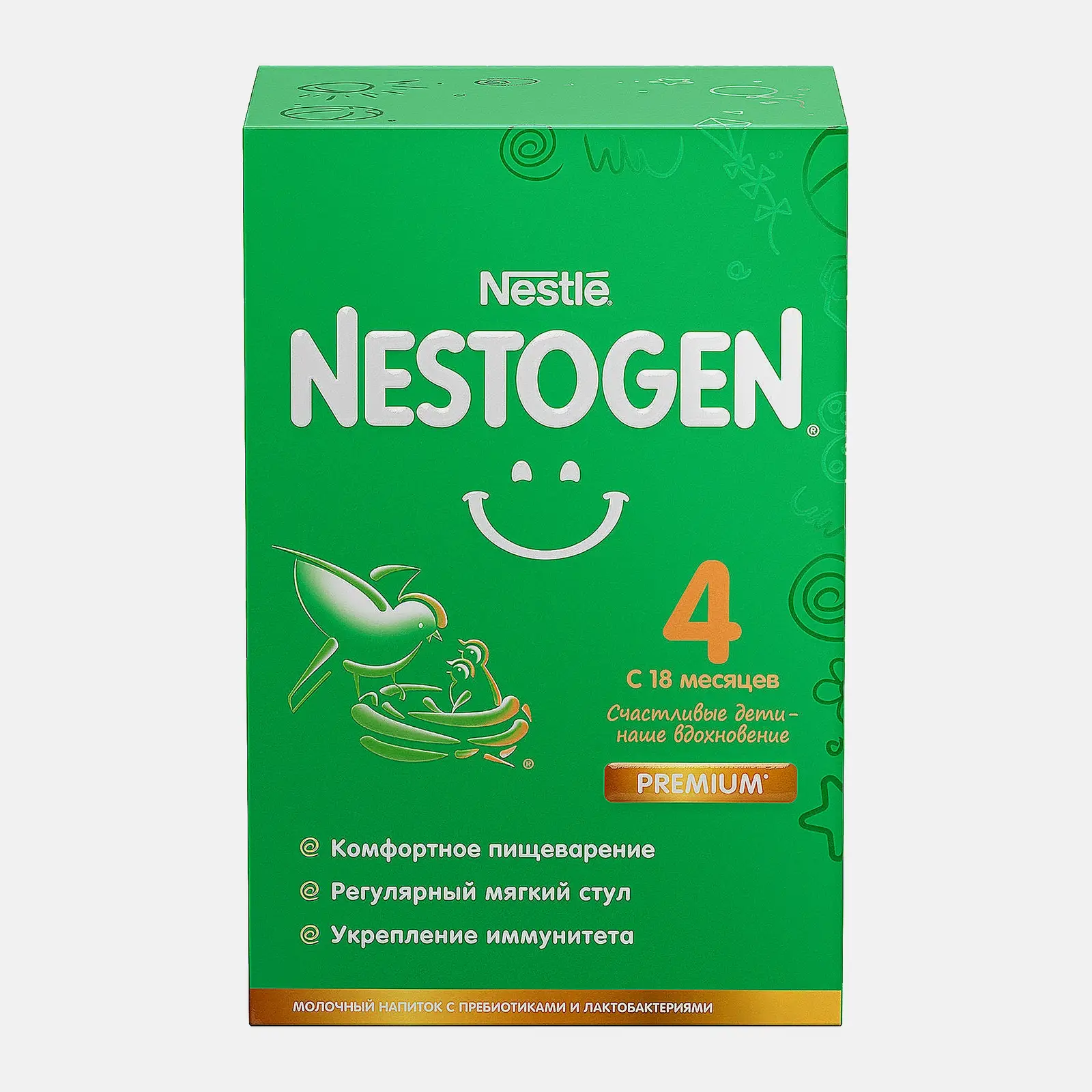 Изображение товара Молочная смесь Nestogen 4 для детей 18+ 600г сухая с пребиотиками и витаминами