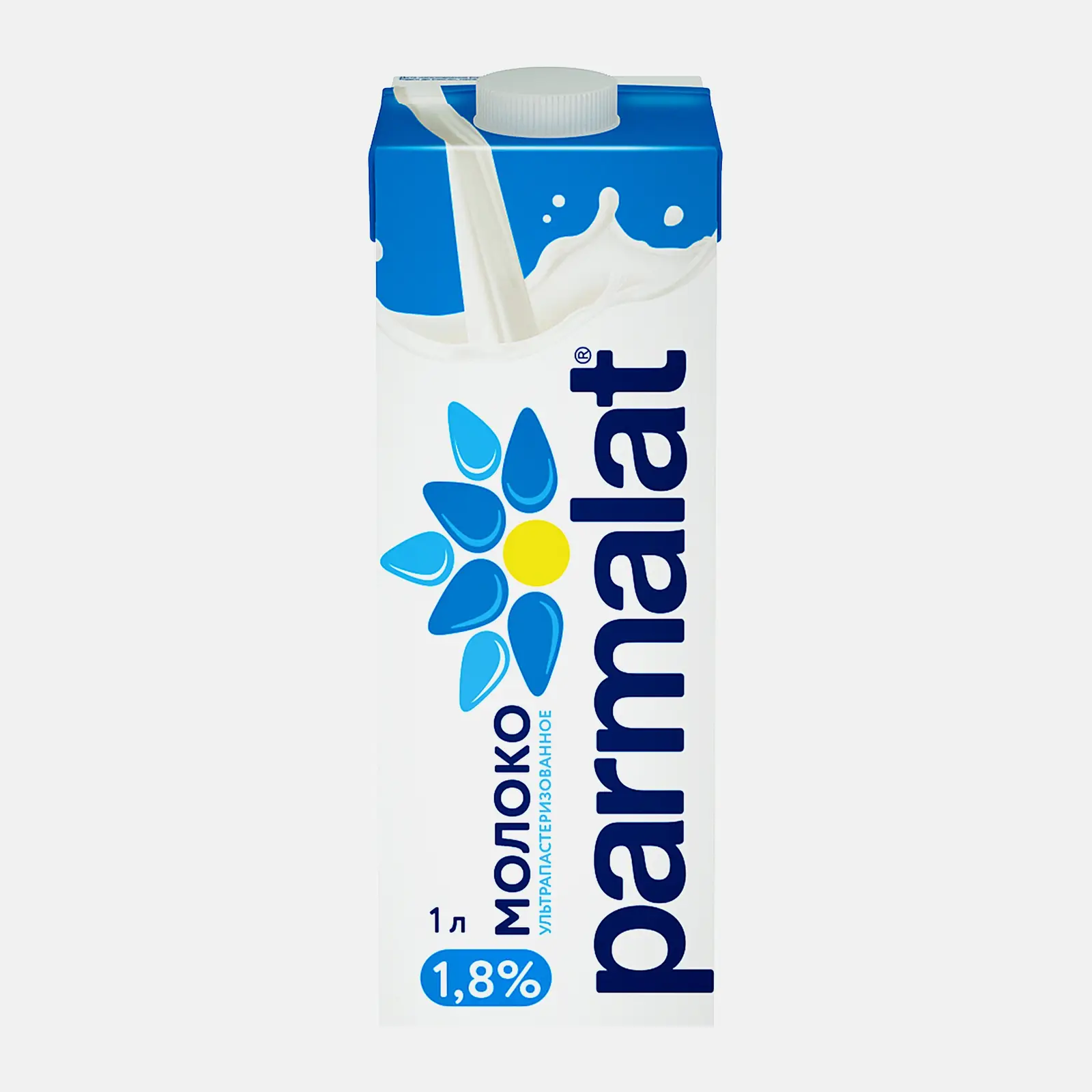 Изображение товара Молоко Parmalat ультрапастеризованное 1.8% 1л натуральное и долгое хранение
