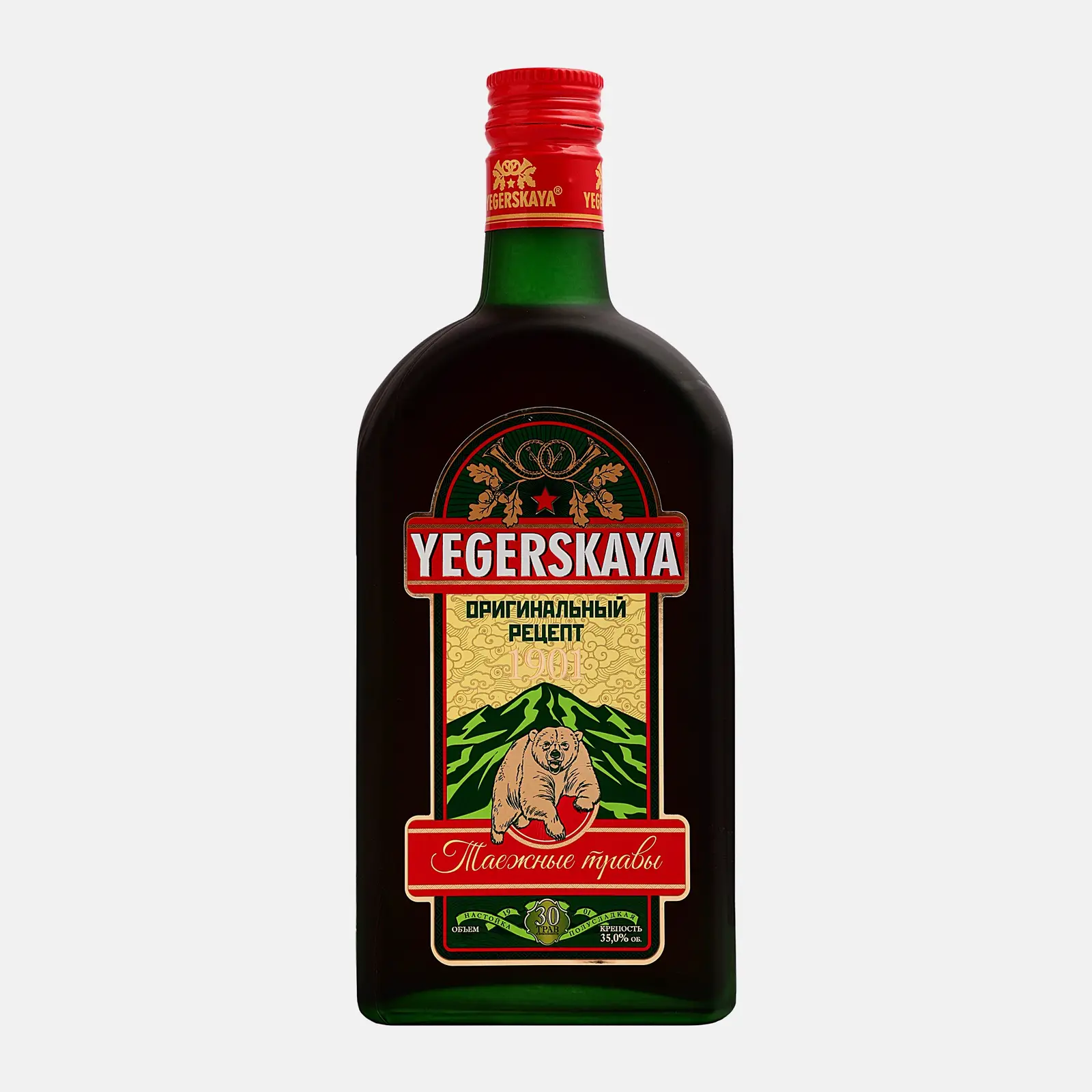 Настойка Таежные травы Yegerskaya полусладкая 35% 500мл Настойка Таежные травы Yegerskaya полусладкая 35% 500мл