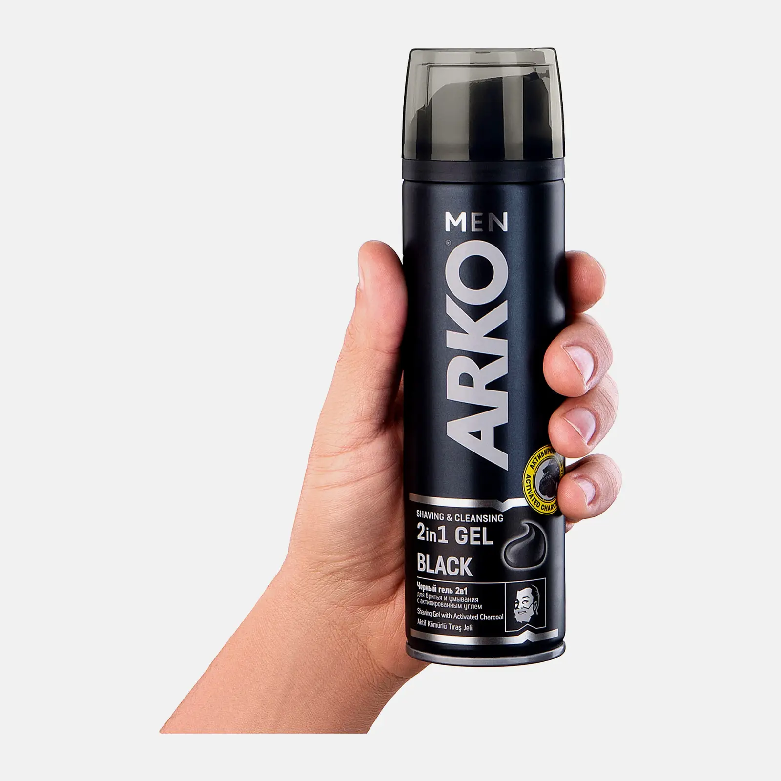 Гель для бритья Arko Men Black 2в1 200мл