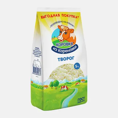 Творог Коровка из Кореновки 5% 650г