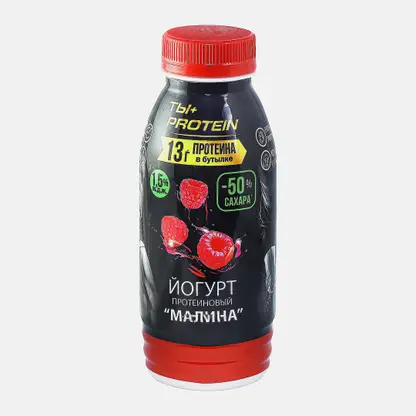 Йогурт Ростагроэкспорт питьевой протеиновый малина 1.5% 290г