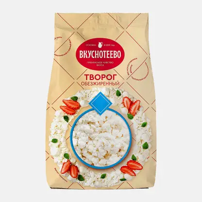 Творог Вкуснотеево обезжиренный 750г