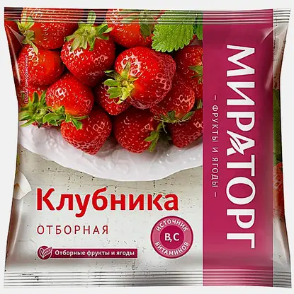 Клубника Мираторг быстрозамороженная 300г