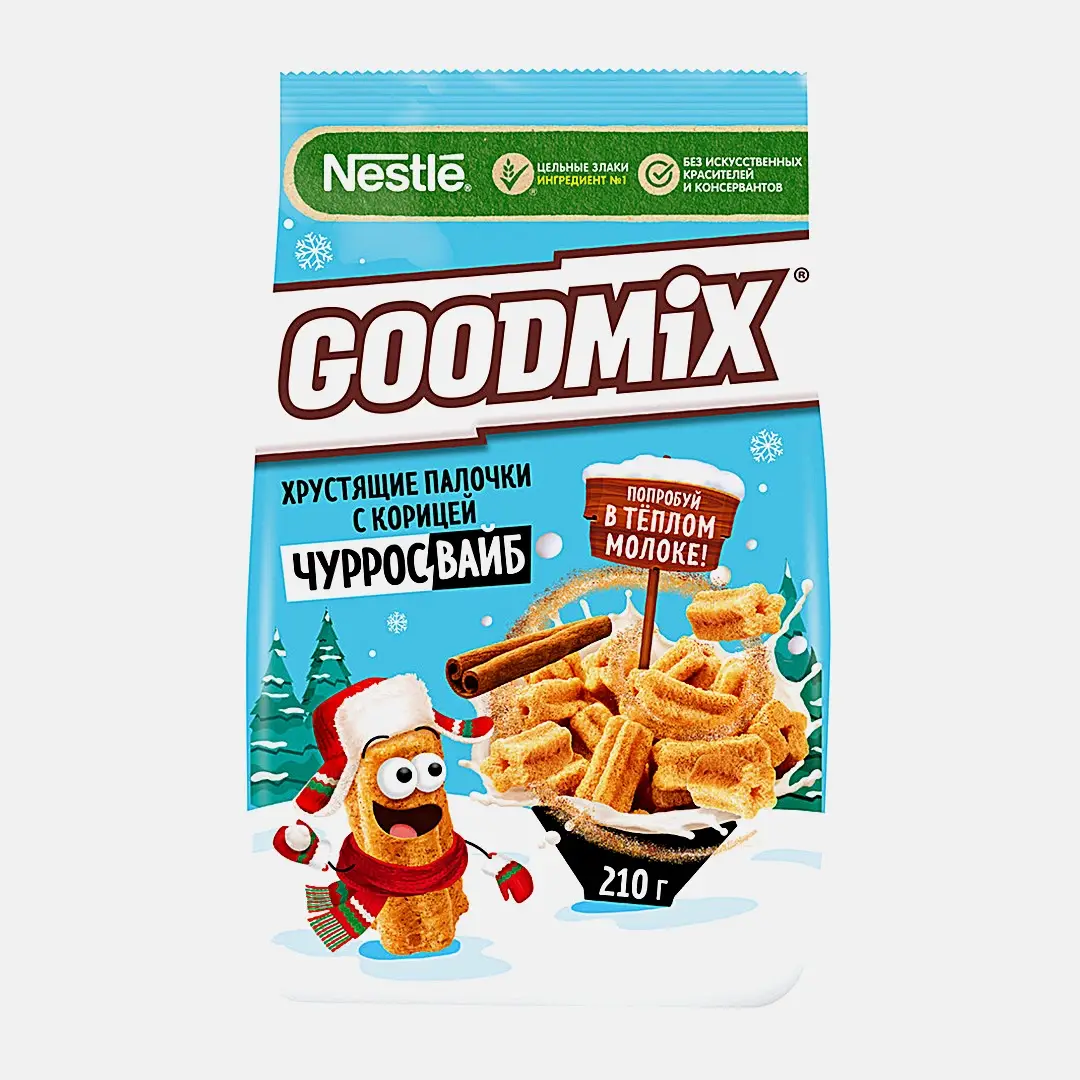 Хрустящие палочки Goodmix Чурросвайб с корицей 210г