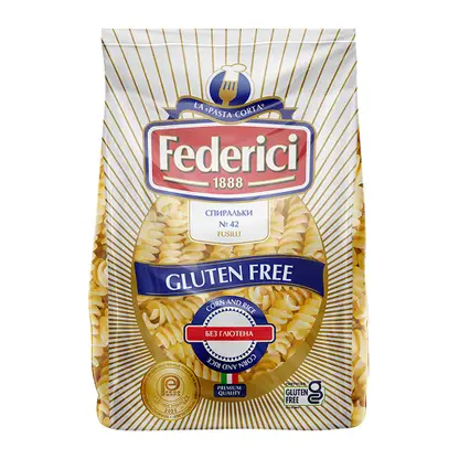 Изображение товара Макароны без глютена Federici Fusilli 400г
